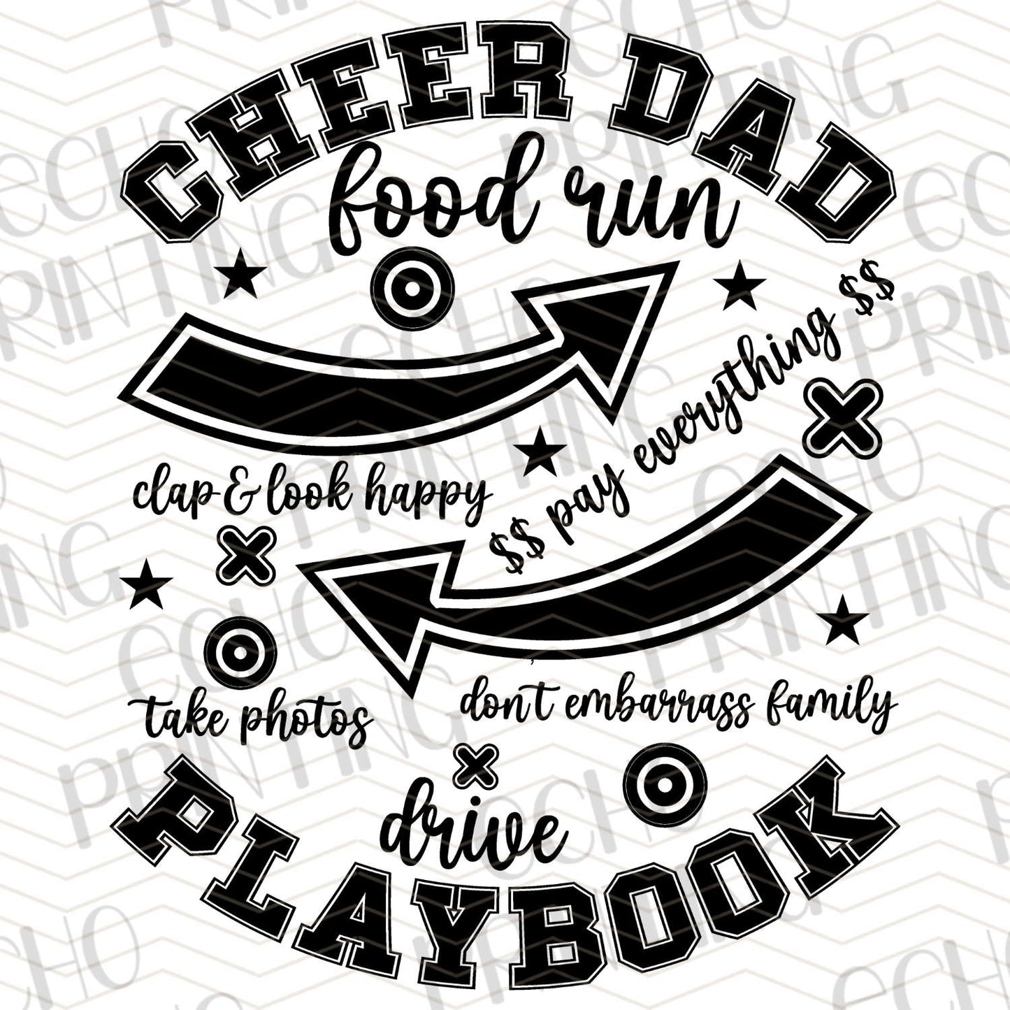 DCNG 40 - CHEER DAD PLAYBOOK BLACK