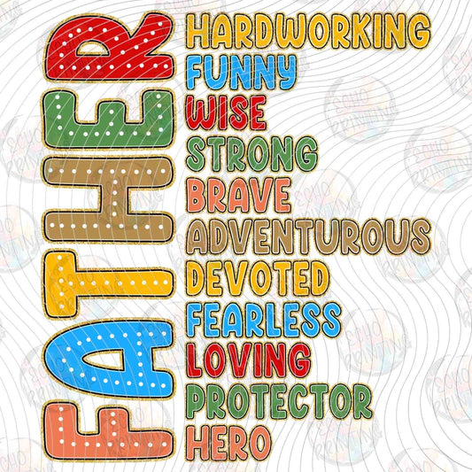 DGU 387 - HERO DAD COLORFUL