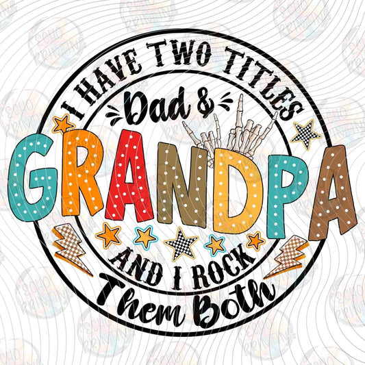 DGU 397 - GRANDPA TWO TITLES WHITE