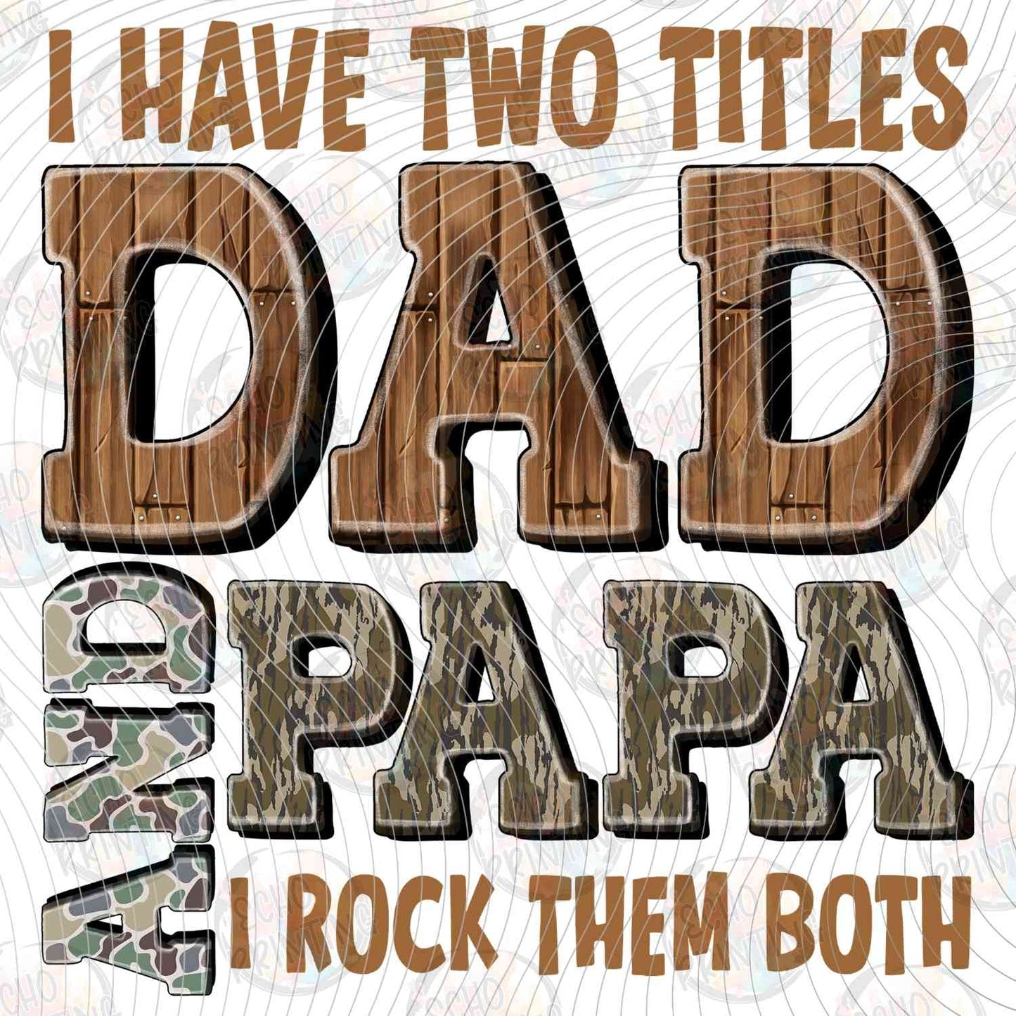 DGU 399 - TWO TITLES DAD AND PAPA