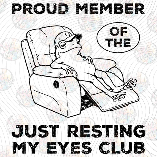 DGU 427 - JUST RESTING MY EYES CLUB RECLINER