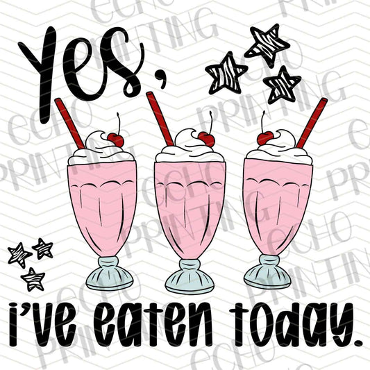 DNKG 268 - YES IVE EATEN TODAY
