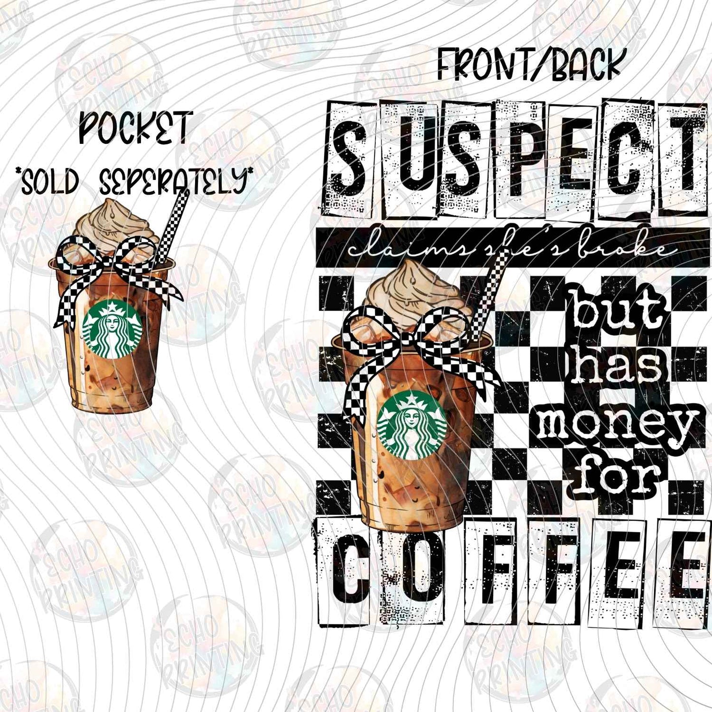 DNKG 424 - SUSPECT SPENDS MONEY ON COFFEE CHECKERBOARD
