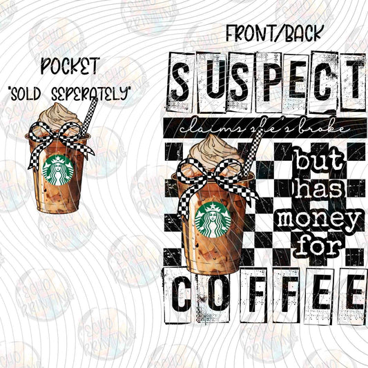 DNKG 424 - SUSPECT SPENDS MONEY ON COFFEE CHECKERBOARD