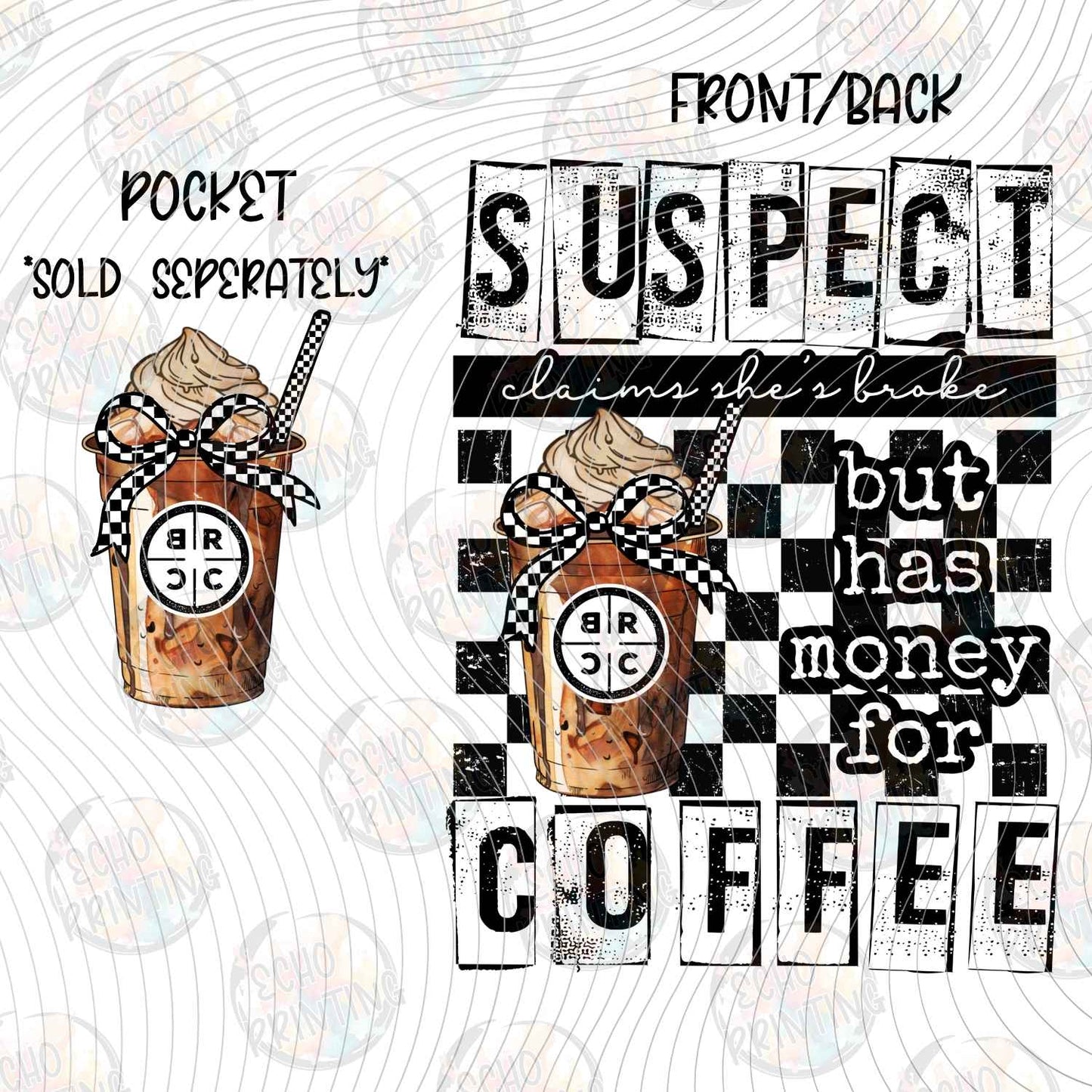 DNKG 430 - SUSPECT SPENDS MONEY ON COFFEE ORANGE CUP