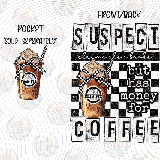 DNKG 438 - SUSPECT SPENDS MONEY ON COFFEE TAN CUP