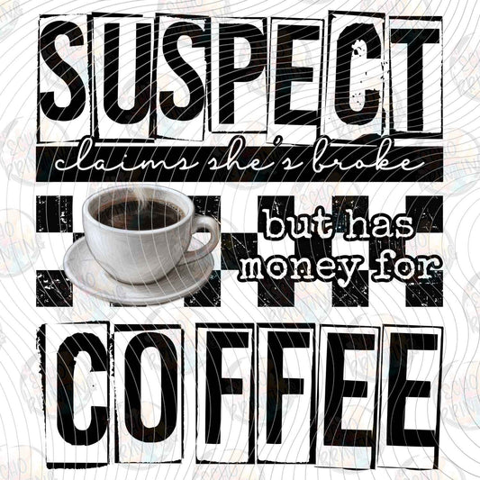 DNKG 448 - SUSPECT SPENDS MONEY ON COFFEE MUG