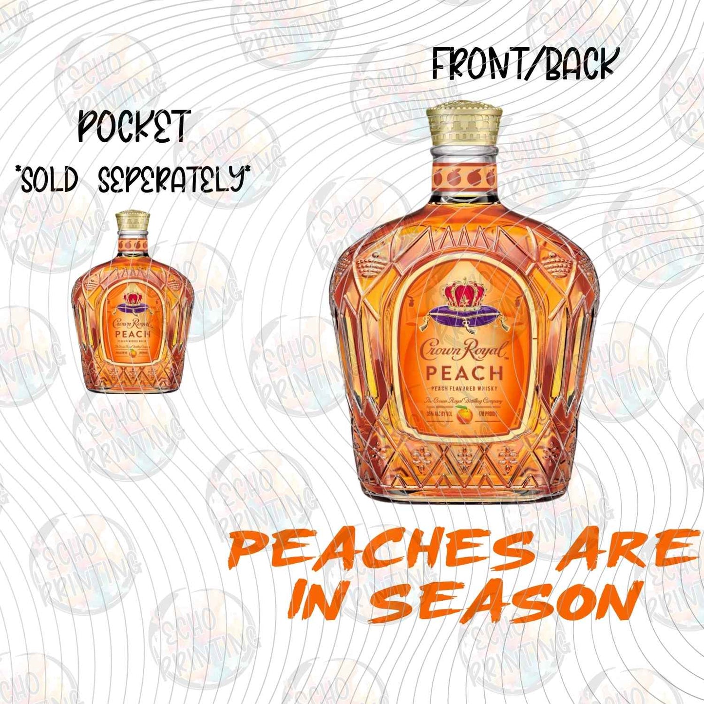 DNKG 456 - PEACHES ARE IN SEASON WHISKEY BOTTLE