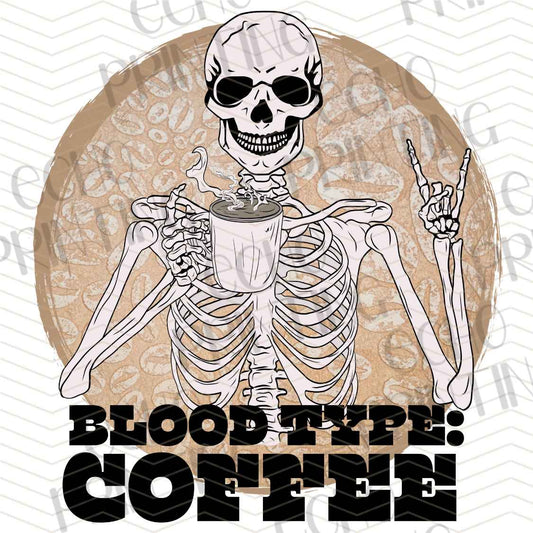 DNKG 478 - BLOOD TYPE COFFEE SKELETON