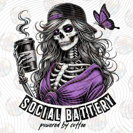 DNKG 609 - SOCIAL BATTERY LOW SKELETON