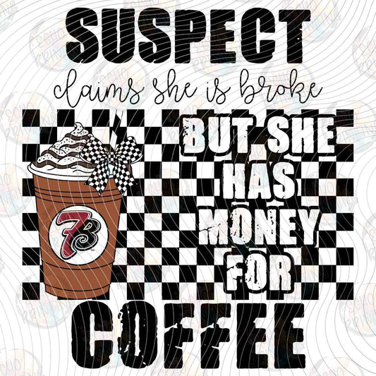 DNKG 611 - SUSPECT SPENDS MONEY ON COFFEE