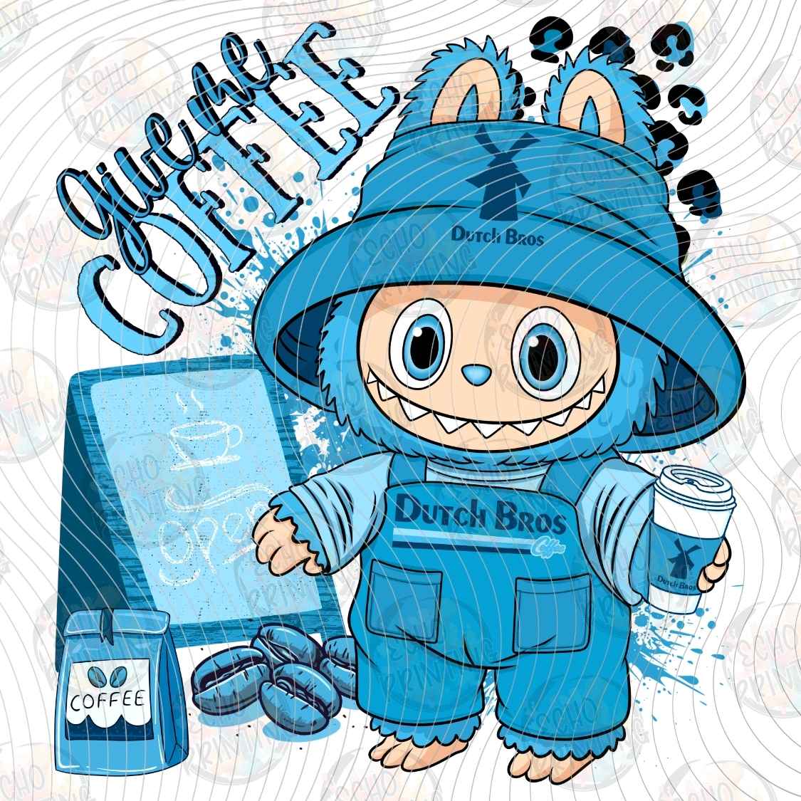 DNKG 655 - BLUE COFFEE LOVER