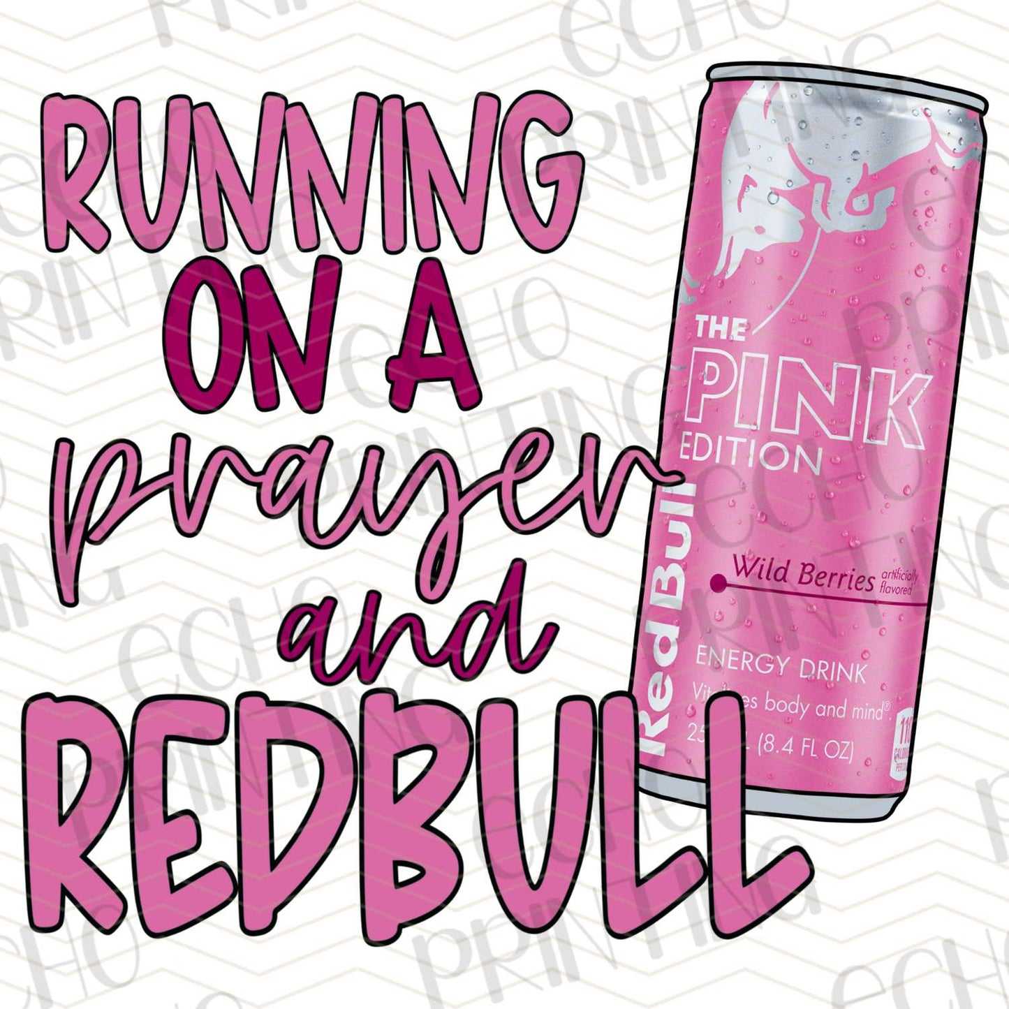 DNK 17 - RUNNING ON A PRAYER AND RED BULL (PINK)