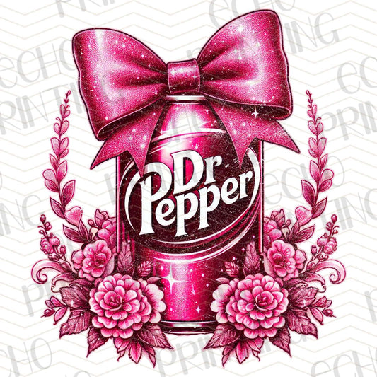 DNK 42 - DR PEPPER WITH PINK BOW WREATH