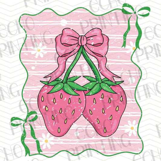 DNKG 50 - STRAWBERRY DUO WITH PINK BOW