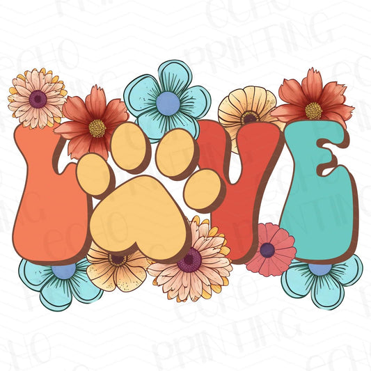 DG 24 - LOVE WITH FLOWERS AND PAW