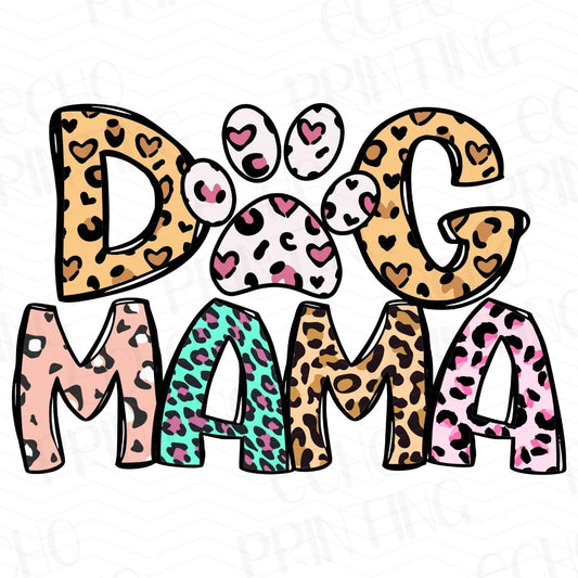 DG 30 - DOG MAMA COLORFUL LEOPARD