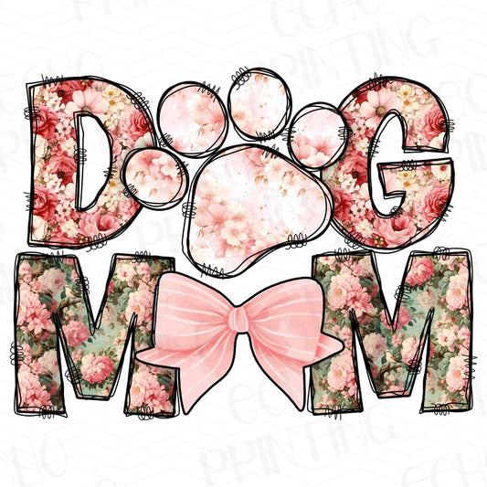 DG 4 - DOG MOM FLORAL PAW