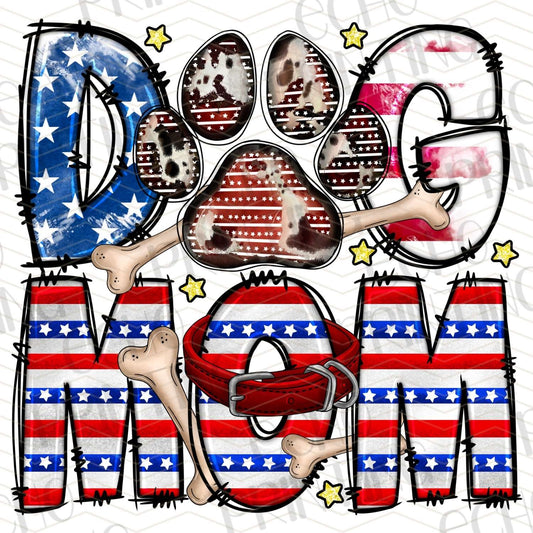 DG 61 - AMERICAN FLAG DOG MOM
