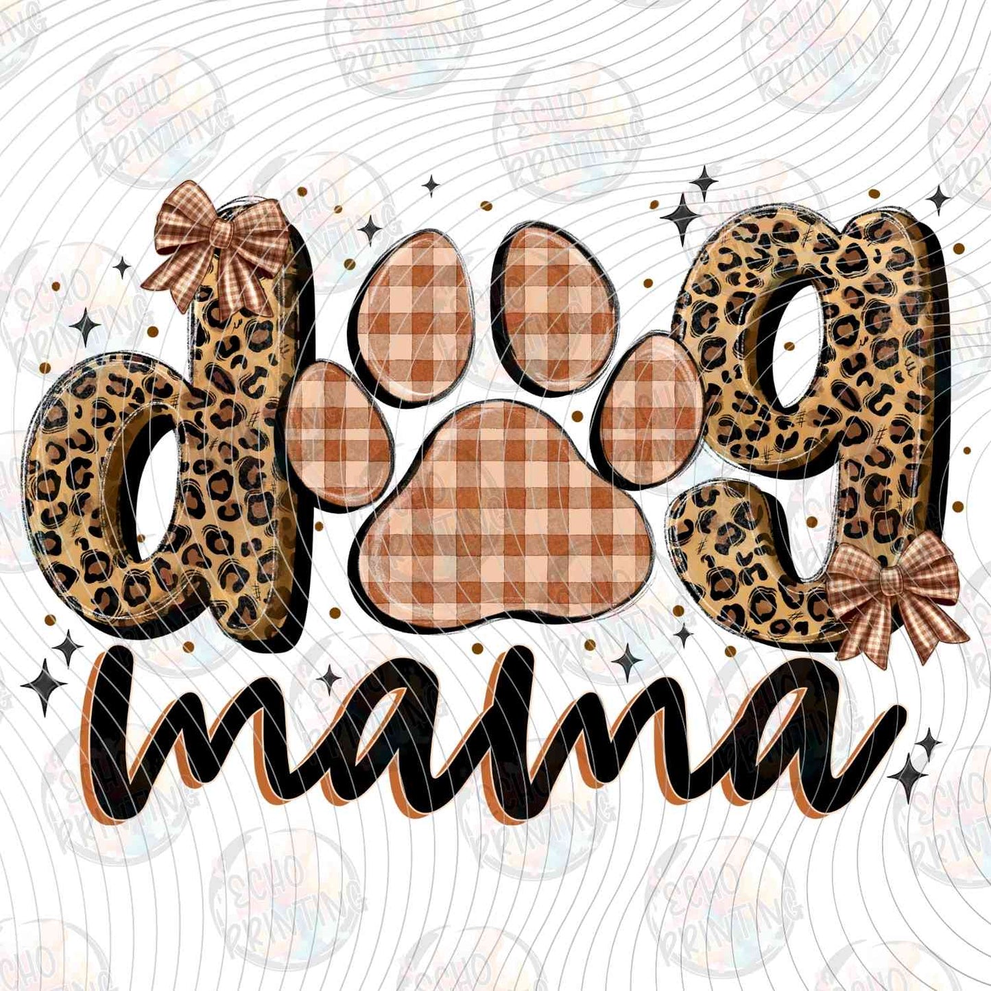 DOG 73 - LEOPARD PLAID DOG MAMA