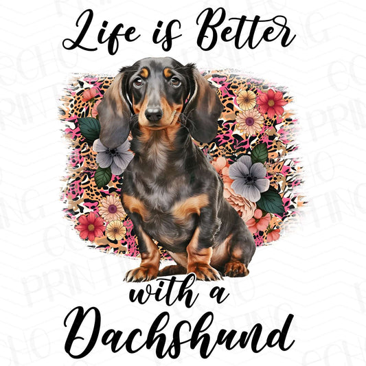 DG 7 -LIFE IS BETTER WITH A DACHSHUND