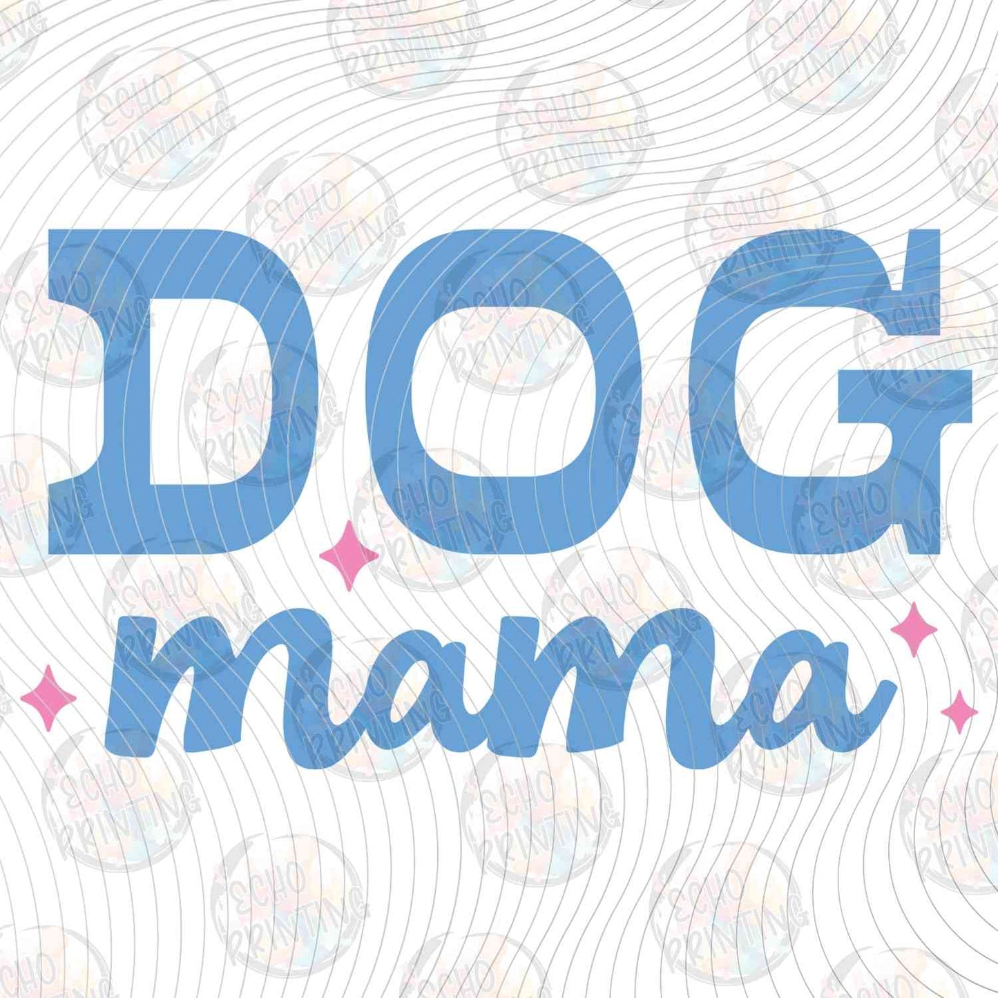 DOG 81 - BLUE RETRO DOG MAMA