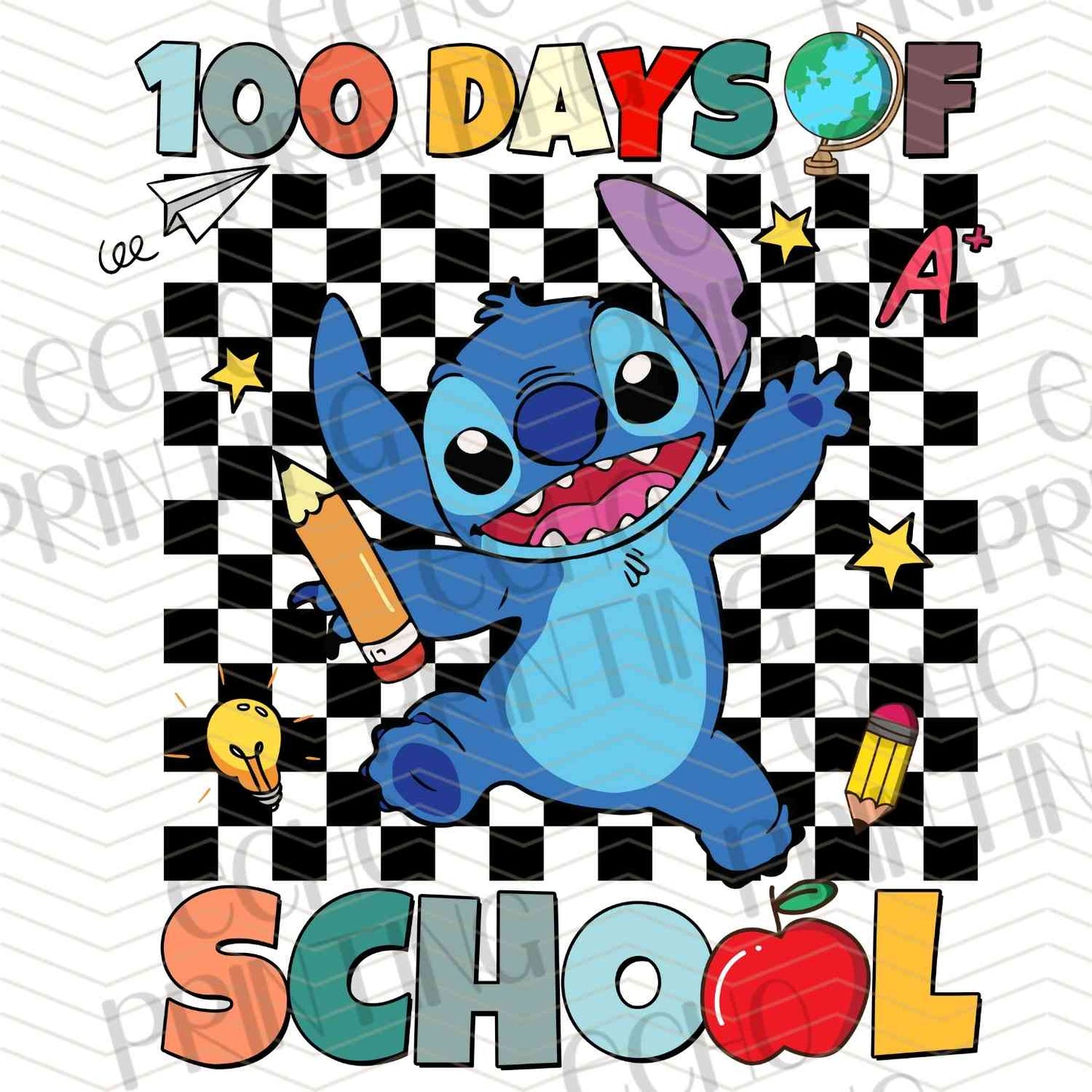 DOSC 7 – 100 DAYS OF SCHOOL BLUE ALIEN