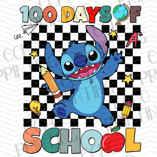 DOSC 7 – 100 DAYS OF SCHOOL BLUE ALIEN