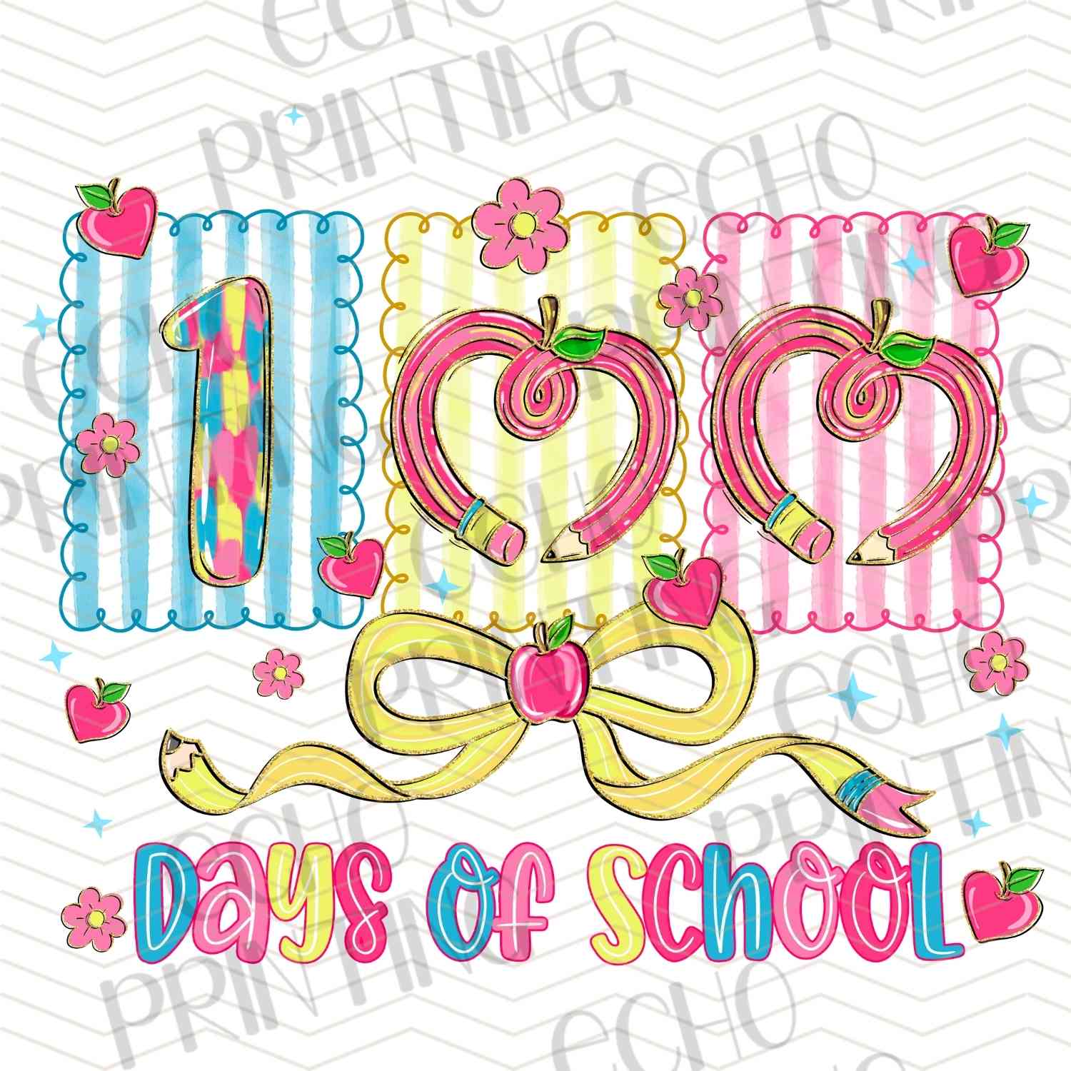 DOSG 113 - 100 DAYS OF SCHOOL – ECHO PRINTING