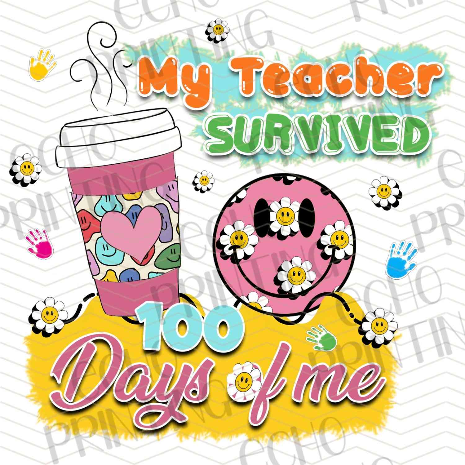 DOSG 11 - TEACHER SURVIVED 100 DAYS – ECHO PRINTING