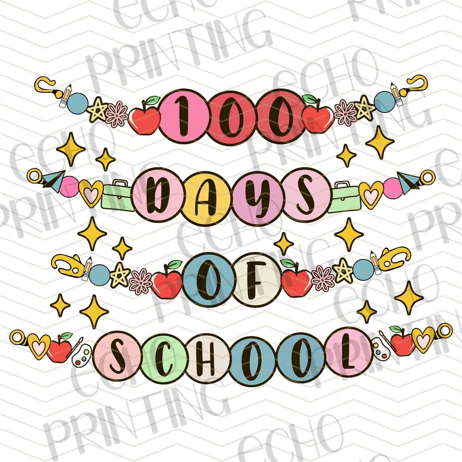 DOSG 17 – 100 DAYS SCHOOL GARLAND – ECHO PRINTING