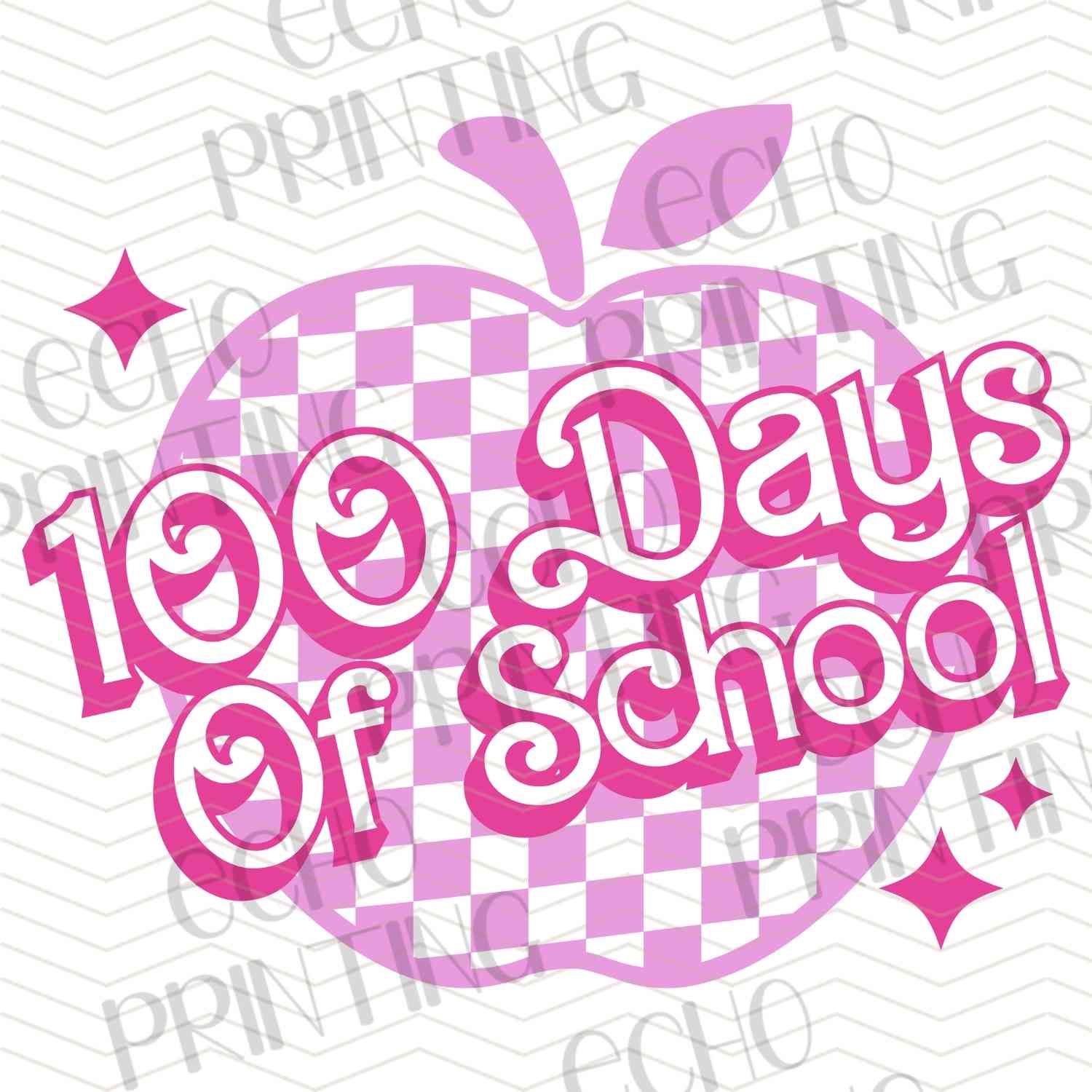 DOSG 54 - 100 DAYS OF SCHOOL CHECKER – ECHO PRINTING