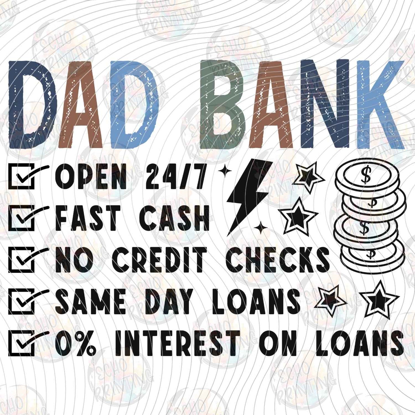DPUG 439 - DAD BANK FUNNY QUOTE