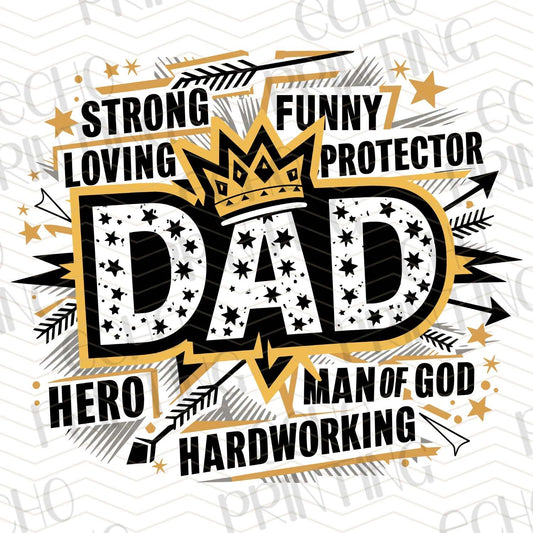 DPUG 138 - STRONG FUNNY PROTECTOR DAD HERO MAN OF GOD
