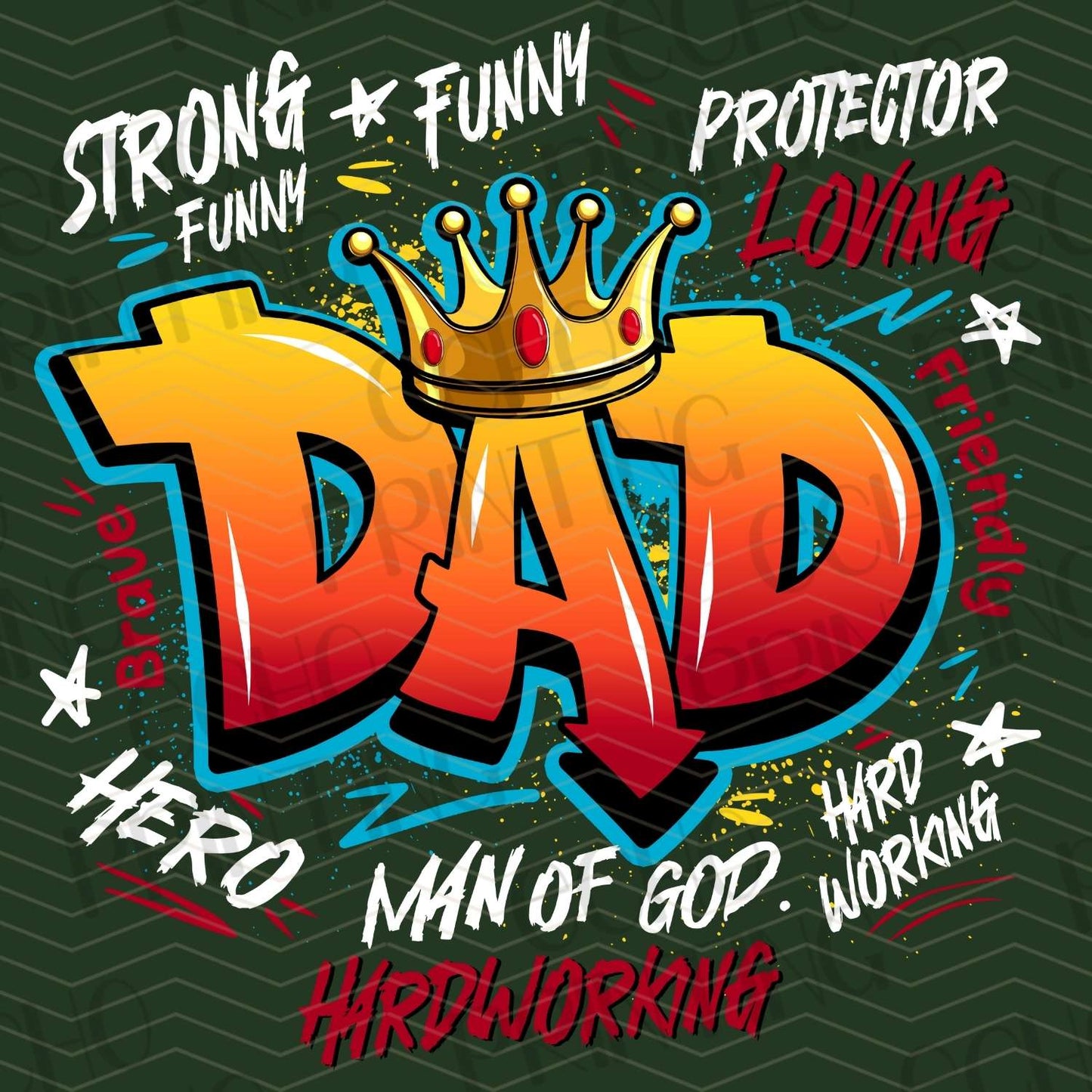 DPUG 171 - DAD STRONG FUNNY PROTECTOR HERO