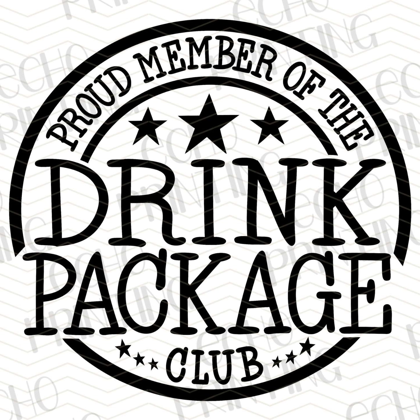 DPUG 252 - PROUD MEMBER OF THE DRINK PACKAGE CLUB