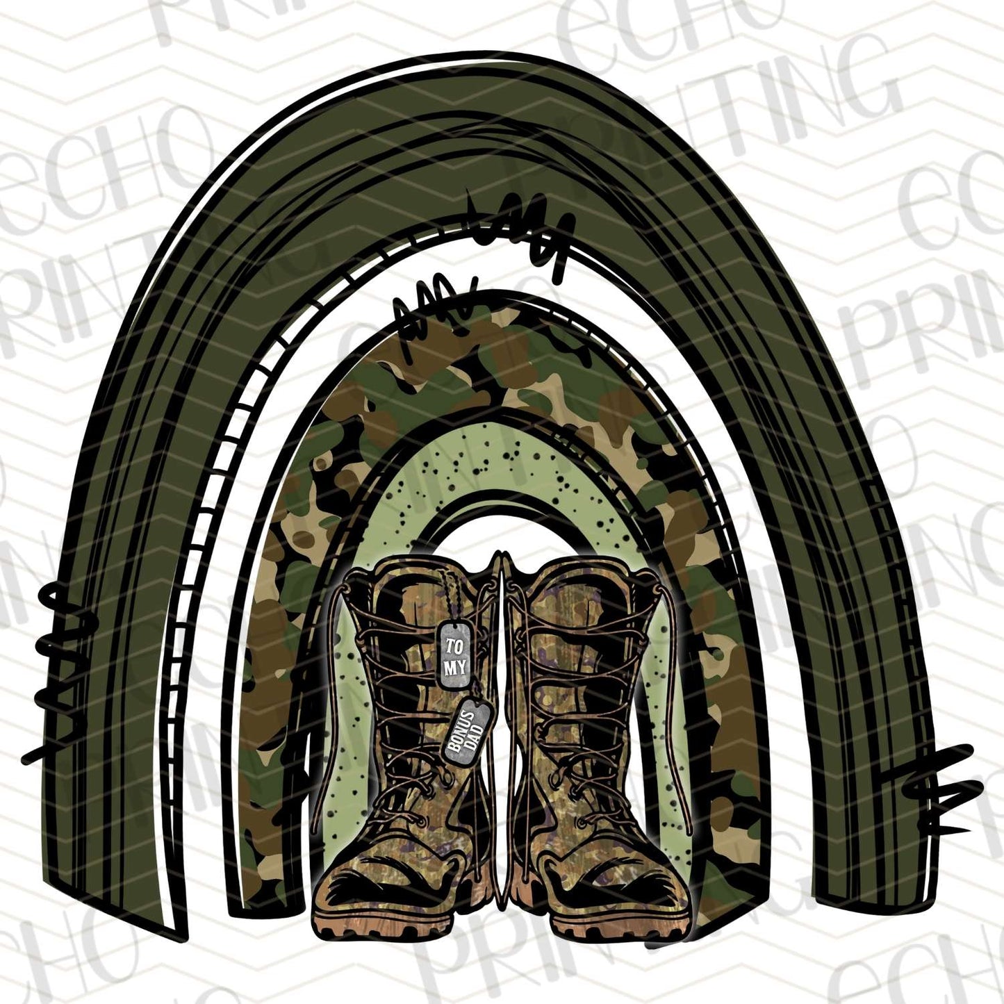DPUG 273 - MILITARY BOOT RAINBOW