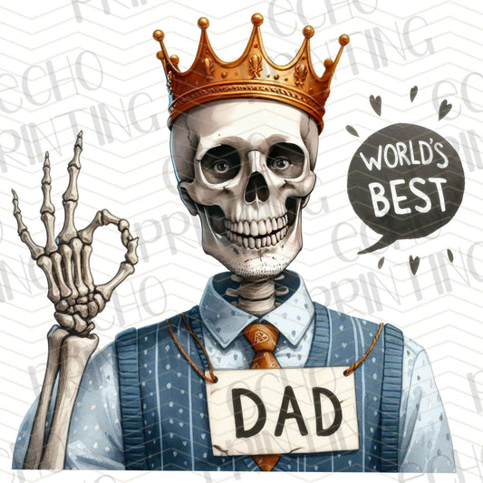 DPU 351 – WORLD'S BEST DAD (SKELETON CROWN)