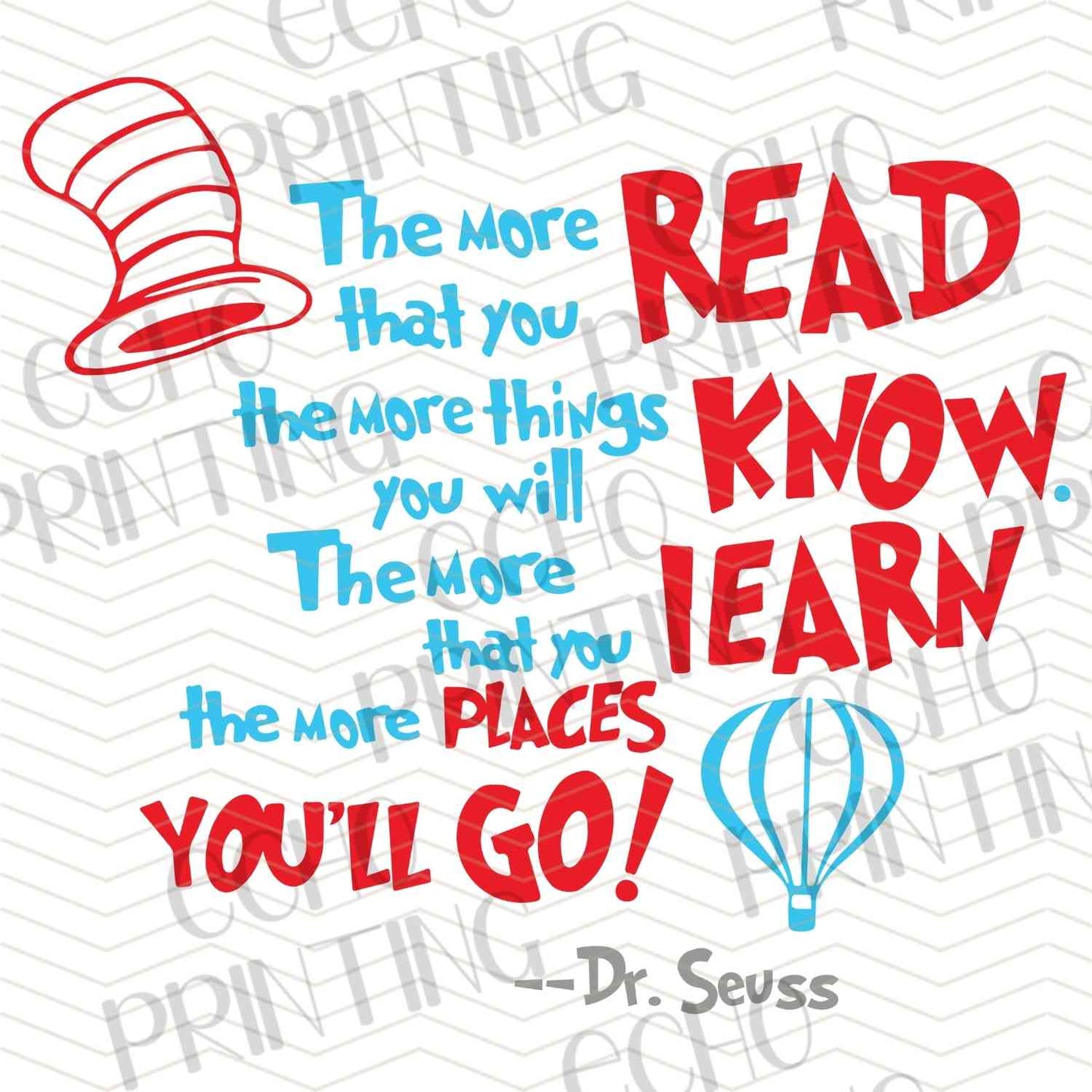 DRSS 125 - READ KNOW LEARN GO QUOTE