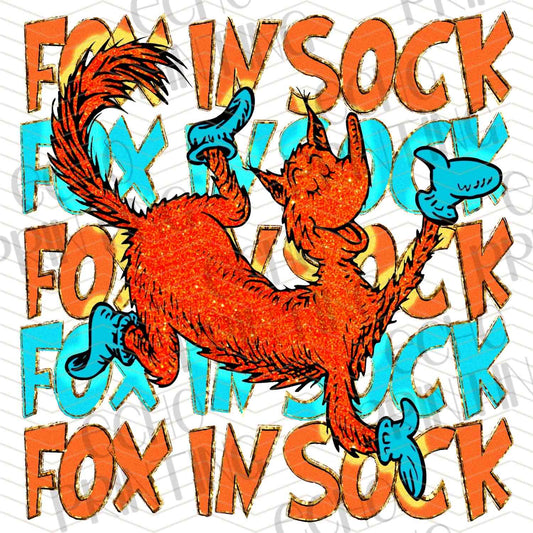 DRSS 235 - FOX WITH FUN SOCKS