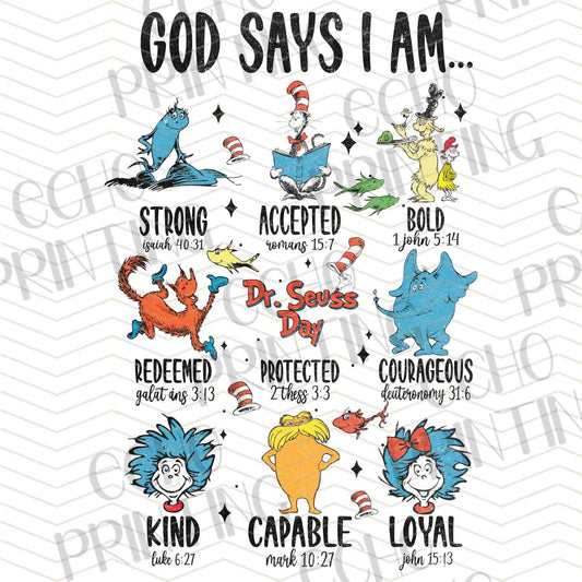 DRSS 49 - GOD SAYS I AM AFFIRMATION DESIGN