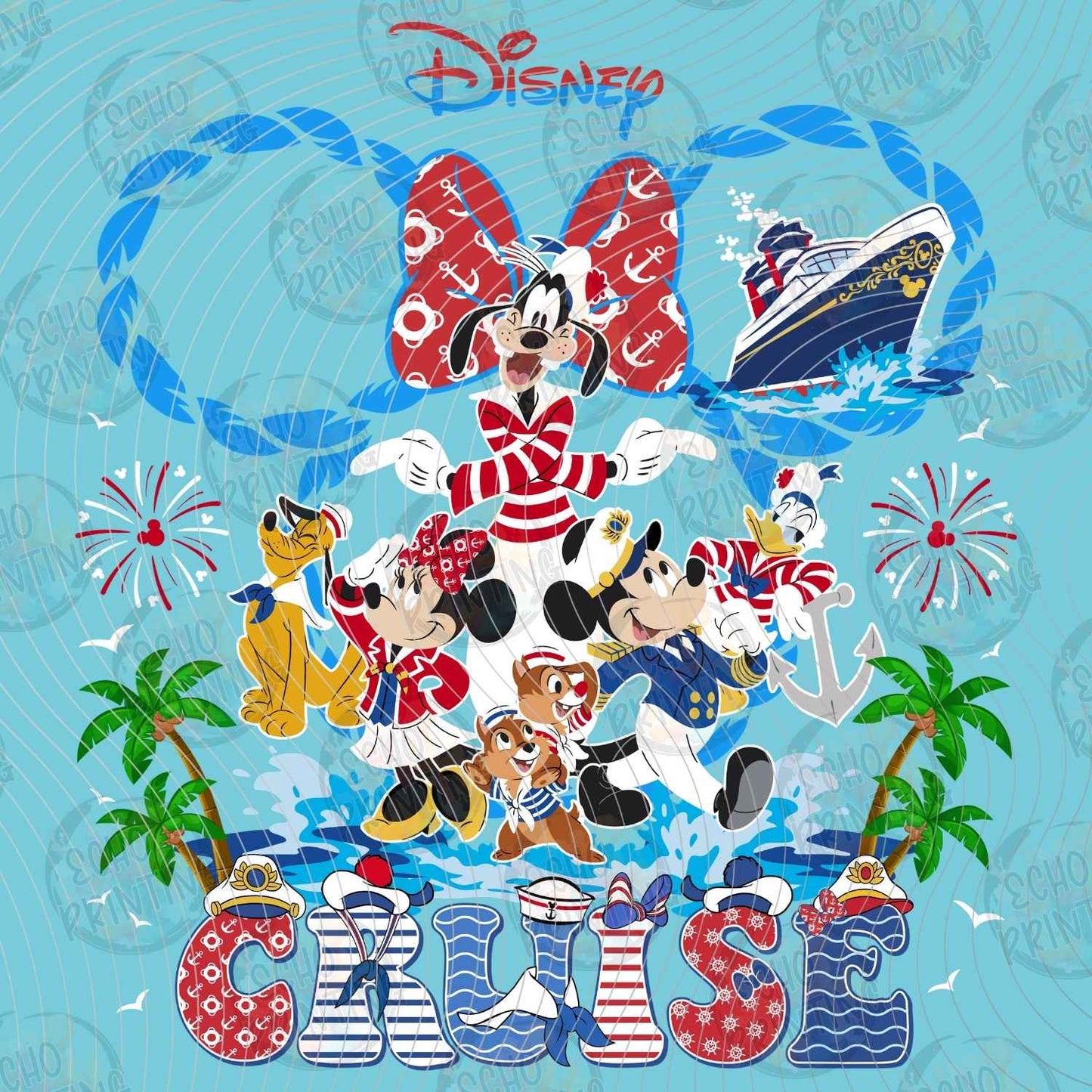 DSNC 12 - CRUISE VACATION CHARACTER COLLAGE