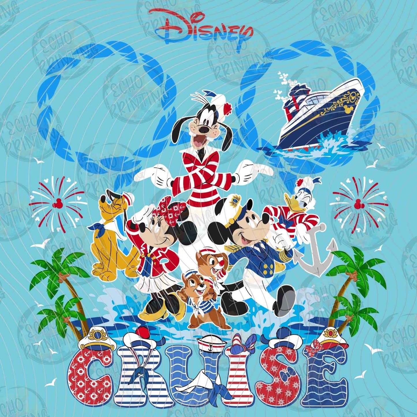 DSNC 13 - OCEAN CRUISE CHARACTER COLLAGE