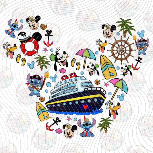 DSNC 35 - SHIP ICON COLLAGE