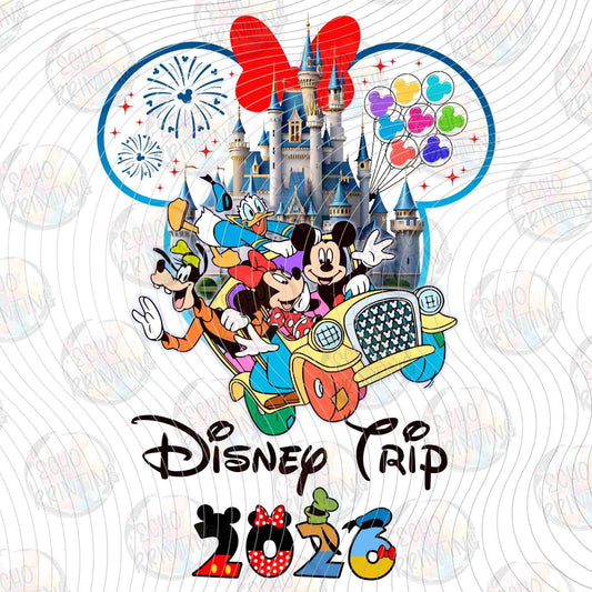 DSNT26 8 - MOUSE TRIP 2026 CASTLE COLLAGE BOW