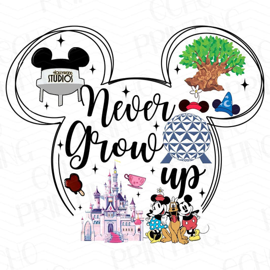 DSNG 35 - NEVER GROW UP PARK ICON SILHOUETTE