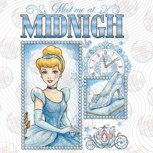 DSN 706 - PRINCESS IN BLUE DRESS WITH CLOCK