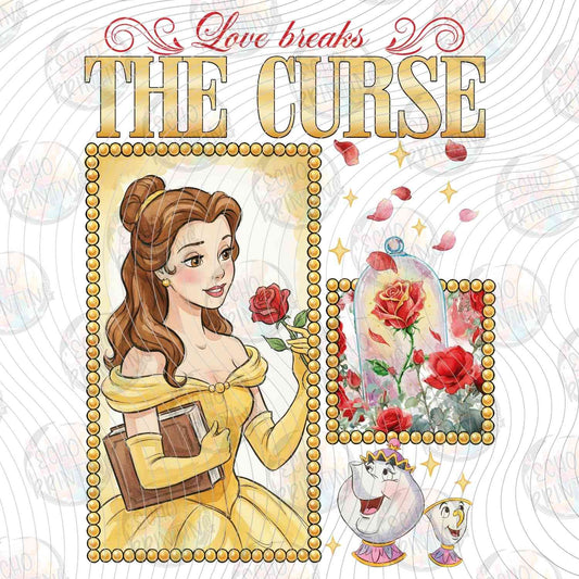 DSN 707 - PRINCESS IN YELLOW DRESS WITH ROSE