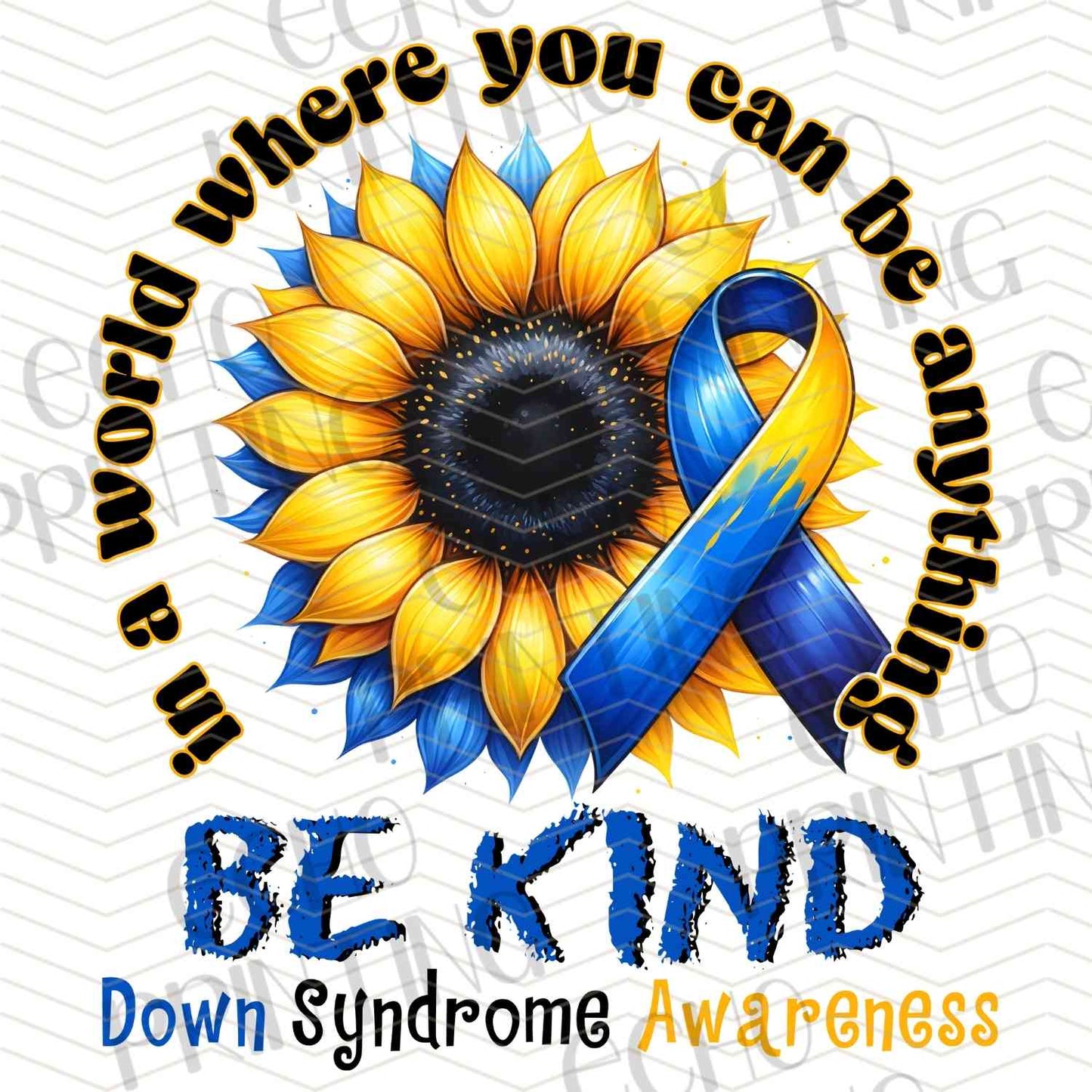 DWSN 59 - BE KIND RIBBON SUNFLOWER