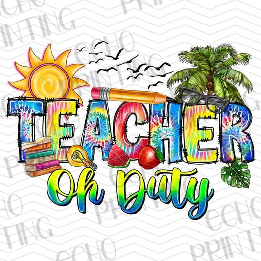 EDCTR 498 - TEACHER ON DUTY TROPICAL BEACH